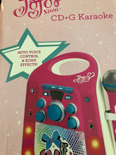 Load image into Gallery viewer, Jojo Siwa CD G Karaoke Machine with One Wired Microphone