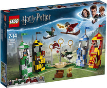 Load image into Gallery viewer, LEGO 75956 Harry Potter Quidditch Match Building Set, Gryffindor Slytherin Ravenclaw and Hufflepuff Towers, Harry Potter Toy Gifts
