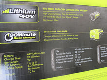 Load image into Gallery viewer, Ryobi 40-Volt Cordless Hedge Trimmer 24" includes Lithium-Ion Battery plus Charger