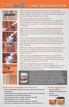 Load image into Gallery viewer, DeckWise Deck &amp; Wood Brightener Part-2 for Hardwood and Thermal Wood Decking Including Hardwood Siding Cleans 600 Sq. Ft. of Wood (16 oz.)