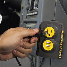 Load image into Gallery viewer, STANLEY FATMAX PCI140 140W Power Inverter: 12V DC to 120V AC Power Outlet with Dual USB Ports