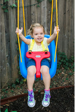 Load image into Gallery viewer, Little Tikes 2-in-1 Snug 'n Secure Swing Blue