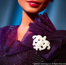 Load image into Gallery viewer, Barbie Inspiring Women Series Ella Fitzgerald Collectible Doll, 12-in, Wearing Purple Gown, with Microphone, Doll Stand and Certificate of Authenticity