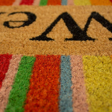 Load image into Gallery viewer, Storm Stopper Printed Coir Mat, 18"x28", Yellow/Gree/Natural