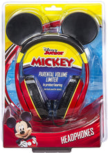 Load image into Gallery viewer, eKids Mickey Mouse Kids Headphones for Kids Adjustable Stereo Tangle-Free 3.5Mm Jack Wired Cord Over Ear Headset for Children Parental Volume Control Kid Friendly Safe Perfect for School Home Travel