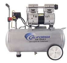 Load image into Gallery viewer, California Air Tools 8010 Ultra Quiet &amp; Oil-Free 1.0 hp Steel Tank Air Compressor, 8 gal, Silver