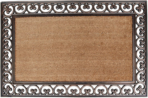 A1 Home Collections Doormat A1HC First Impression Half Round Rubber and Coir