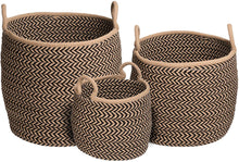 Load image into Gallery viewer, Colonial Mills Preve Basket, 15&quot;x15&quot;x15&quot;, Taupe &amp; Black