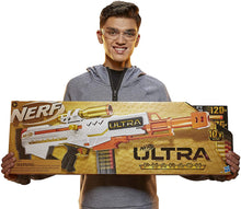 Load image into Gallery viewer, NERF Ultra Pharaoh Blaster with Premium Gold Accents, 10-Dart Clip, 10 Ultra Darts, Bolt Action, Compatible Only Ultra Darts