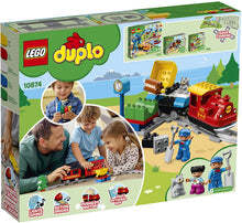Load image into Gallery viewer, LEGO DUPLO Steam Train 10874 Remote-Control Building Blocks Set Helps Toddlers Learn, Great Educational Birthday Gift (59 Pieces)