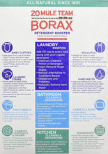 Load image into Gallery viewer, Twenty Mule Team Natural Laundry Booster &amp; Multi-Purpose Cleaner, 65 Ounce