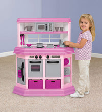 Load image into Gallery viewer, American Plastic Toys Interactive Custom Kitchen Set with 22 Accessories, Pink