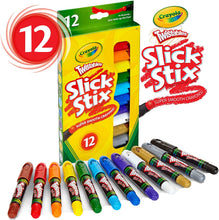 Load image into Gallery viewer, Crayola Twistables Slick Stix Crayons, 12 Count, Oil Pastel Alternative, Ages 3 &amp; Up, Assorted