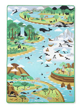 Load image into Gallery viewer, Melissa &amp; Doug Jumbo Habitats Activity Rug, 58 x 79&quot;