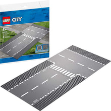 Load image into Gallery viewer, LEGO City Straight and T junction 60236 Building Kit (2 Pieces)