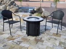 Load image into Gallery viewer, Hiland AFP-TTR Tile top 40,000 BTU Propane Fire Pit, Round, Bronze,Beige, Black