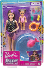 Load image into Gallery viewer, Barbie Skipper Babysitters Inc. Dolls &amp; Playset with Babysitting Skipper Doll, Toddler Small Doll with Color-Change Swimsuit, Kiddie Pool, Whale Squirt Toy &amp; Accessories for Kids 3 to 7 Years Old