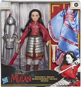 Disney Mulan Two Reflections Set, Fashion Doll with 2 Outfits and Accessories, Toy Inspired by Disney's Mulan Movie