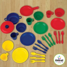 Load image into Gallery viewer, KidKraft 27Piece Cookware Playset - Primary, 6.5" x 6.5" x 6.5", Multicolor