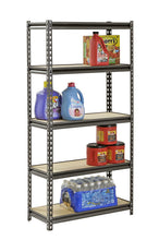 Load image into Gallery viewer, Muscle Rack UR301260PB5P-SV Silver Vein Steel Storage Rack, 5 Adjustable Shelves, 4000 lb. Capacity, 60" Height x 30" Width x 12" Depth
