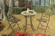 Load image into Gallery viewer, Sunjoy 3 Piece Classic Iron Bistro Set