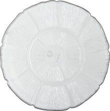 Load image into Gallery viewer, Carlisle 695607 Petal Mist Polycarbonate Crystal Plate, 8.88&quot; Diameter, Clear (Case of 36)