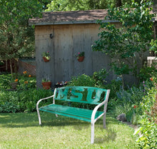Load image into Gallery viewer, Leigh Country Ohio State University Metal Bench
