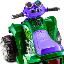 Load image into Gallery viewer, Kid Trax Marvel Incredible Hulk Toddler ATV Ride On Toy, 6 Volt Battery, 3-5 Years, Max Rider Weight 60 lbs, LED Head Lights, Hulk Green