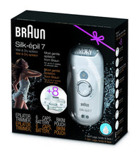 Load image into Gallery viewer, Braun Epilator Silk Facial Hair Removal for Women, Shaver and Bikini Trimmer, Rechargeable, Cordless, Wet &amp; Dry