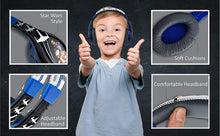 Load image into Gallery viewer, Star Wars Ep 9 Kids Headphones, Adjustable Headband, Stereo Sound, 3.5Mm Jack, Wired Headphones for Kids, Tangle-Free, Volume Control, Foldable, Childrens Headphones Over Ear for School Home Travel