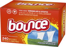 Load image into Gallery viewer, Bounce Fabric Softener and Dryer Sheets, Outdoor Fresh, 240 Count