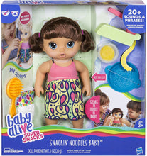 Load image into Gallery viewer, Baby Alive Super Snacks Snackin&#39; Noodles Baby (Brunette)