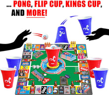 Load image into Gallery viewer, Board Game: Combines Old-School + New School Drinking Games &amp; Adult Games with Beer Pong, flip Cup, Kings Cup Card Game &amp; The Best Adult Party Games