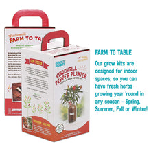 Load image into Gallery viewer, Back to the Roots Non-GMO Chilli Planter 25206 Organic Chilli Peppers Year-Round Indoor Herb Garden Grow Kit Includes Vegetable Seeds Variety Pack for Planting