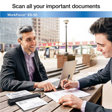Load image into Gallery viewer, Epson Workforce ES-50 Portable Sheet-fed Document Scanner for PC and Mac