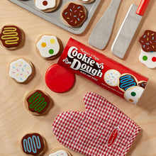 Load image into Gallery viewer, Melissa &amp; Doug Slice-and-Bake Wooden Cookie Play Food Set, Pretend Play, Materials, 28 Pieces, 10.5" H x 13.5" W x 3.25" L