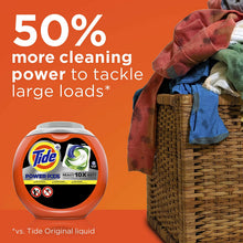 Load image into Gallery viewer, Tide Power pods Laundry Detergent Liquid pacs, 10x Heavy Duty for Impossible Stains, 48 Count