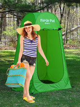 Load image into Gallery viewer, GigaTent Pop Up Pod Changing Room Privacy Tent – Instant Portable Outdoor Shower Tent, Camp Toilet, Rain Shelter for Camping &amp; Beach – Lightweight &amp; Sturdy, Easy Set Up, Foldable - with Carry Bag