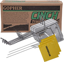 Load image into Gallery viewer, Cinch Traps-Medium Gopher Trap Kit: 3 Gopher Traps with Tunnel Marking Flags and Instructions- Made in America