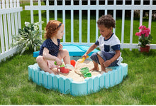 Load image into Gallery viewer, Little Tikes Water - Resistant Picket Fence Sandbox, Multicolor