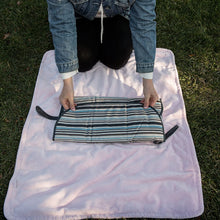 Load image into Gallery viewer, Portable Baby Diaper Clutch Changing Pad Station - Stain-resistant &amp; Waterproof with Wipeable Interior - Complete Travel System with Storage Pockets for Diapers &amp; Wipes