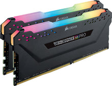 Load image into Gallery viewer, CORSAIR VENGEANCE RGB 16GB (2x8GB) DDR4 2666MHz C16 Desktop Memory - Black