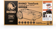 Load image into Gallery viewer, Camco (39006) Rhino Heavy Duty 36 Gallon Portable Waste Holding Hose and Accessories-Durable Leak Free and Odorless RV Tote Tank
