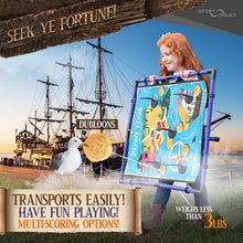 Load image into Gallery viewer, Sport Squad Pirate Hook Ring Toss - Indoor &amp; Outdoor Ring Toss Games for Kids and Adults - Portable Pirates Ring Toss Game - Great for Pirate Themed Birthday Parties - Incl. 3 Purple &amp; 3 Orange Rings