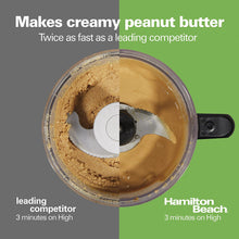 Load image into Gallery viewer, Hamilton Beach Stack &amp; Snap 8-Cup Food Processor &amp; Vegetable Chopper with Adjustable Slicing Blade, Built-in Bowl Scraper &amp; Storage Case, Silver (70820)