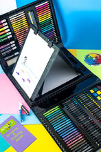 Load image into Gallery viewer, Art 101 Kids 179-Piece Double Sided Trifold Easel Art Set