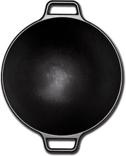 Load image into Gallery viewer, Lodge Pro-Logic Wok With Flat Base and Loop Handles, 14-inch, Black