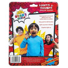 Load image into Gallery viewer, Ryans World FRS Walkie Talkies for Kids with Lights and Sounds Kid Friendly Easy to Use