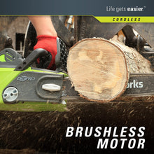 Load image into Gallery viewer, Greenworks 20312 Gw 40V 16&quot; Chainsaw, (Old), Black