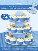 Load image into Gallery viewer, Light Blue Cardboard Cupcake Stand